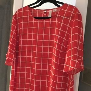 Red/White Checked Blouse